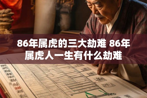 86年属虎的三大劫难 86年属虎人一生有什么劫难