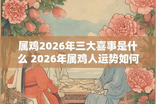 属鸡2026年三大喜事是什么 2026年属鸡人运势如何