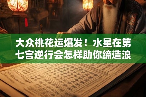 大众桃花运爆发！水星在第七宫逆行会怎样助你缔造浪漫