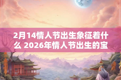 2月14情人节出生象征着什么 2026年情人节出生的宝宝八字