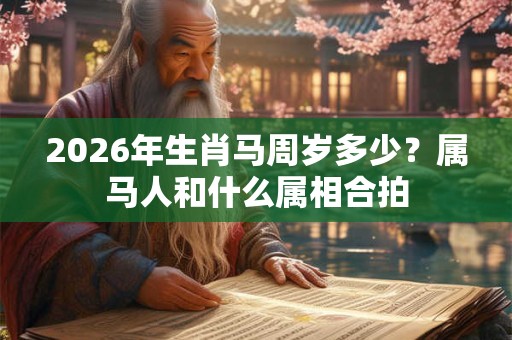 2026年生肖马周岁多少?属马人和什么属相合拍 2026年生肖马周岁多少?属马人和什么属相合拍