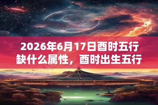 2026年6月17日酉时五行缺什么属性，酉时出生五行缺什么