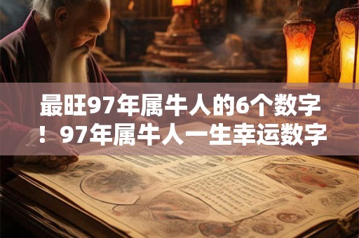 最旺97年属牛人的6个数字！97年属牛人一生幸运数字查询