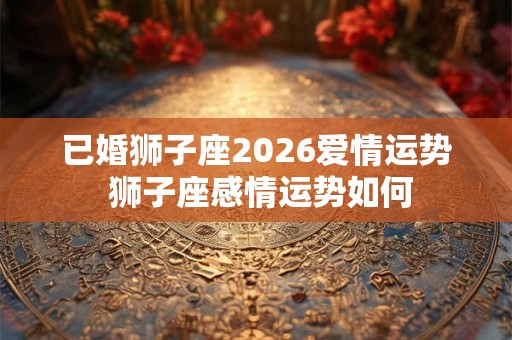 已婚狮子座2026爱情运势 狮子座感情运势如何