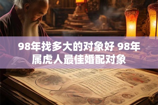 98年找多大的对象好 98年属虎人最佳婚配对象