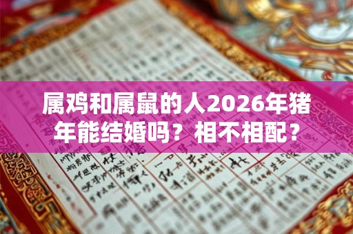 属鸡和属鼠的人2026年猪年能结婚吗？相不相配？