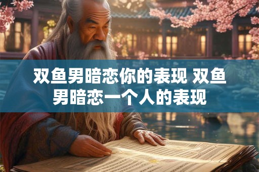 双鱼男暗恋你的表现 双鱼男暗恋一个人的表现