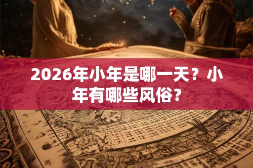 2026年小年是哪一天？小年有哪些风俗？