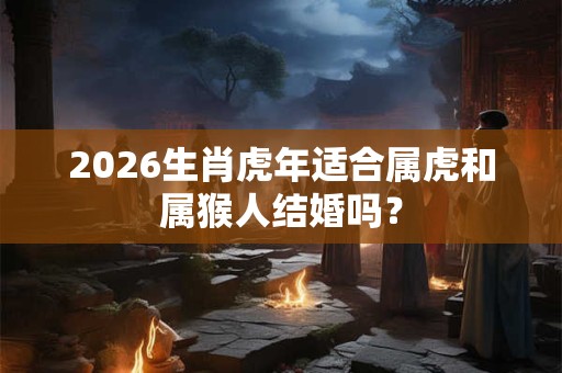 2026生肖虎年适合属虎和属猴人结婚吗？