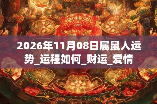 2026年11月08日属鼠人运势_运程如何_财运_爱情