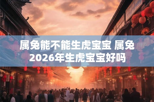 属兔能不能生虎宝宝 属兔2026年生虎宝宝好吗 属兔能不能生虎宝宝 属兔2026年生虎宝宝好吗
