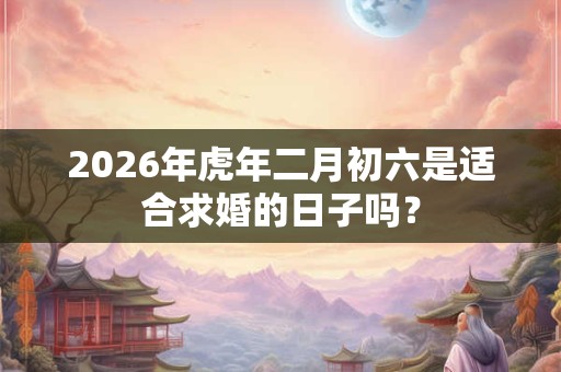 2026年虎年二月初六是适合求婚的日子吗？