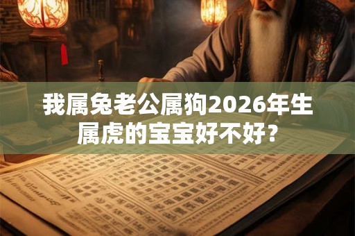 我属兔老公属狗2026年生属虎的宝宝好不好？