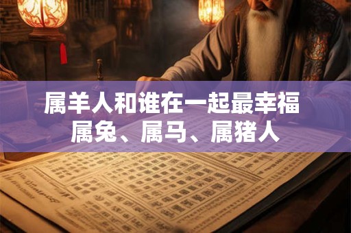 属羊人和谁在一起最幸福 属兔、属马、属猪人 属羊人和谁在一起最幸福 属兔、属马、属猪人