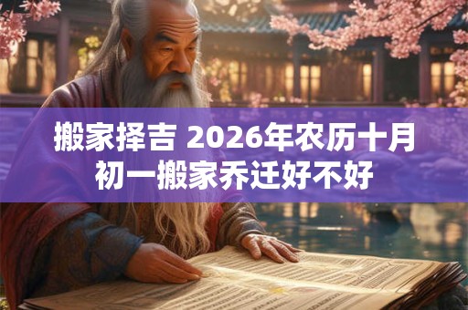 搬家择吉 2026年农历十月初一搬家乔迁好不好