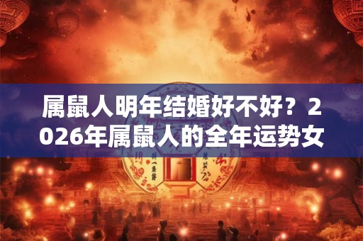 属鼠人明年结婚好不好？2026年属鼠人的全年运势女