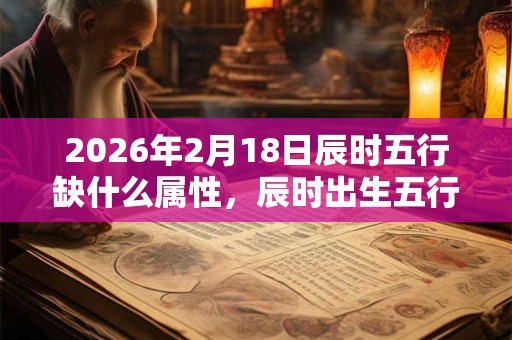 2026年2月18日辰时五行缺什么属性，辰时出生五行缺什么