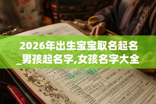 2026年出生宝宝取名起名_男孩起名字,女孩名字大全,八字起名方法