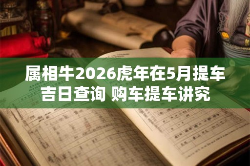 属相牛2026虎年在5月提车吉日查询 购车提车讲究