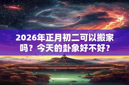 2026年正月初二可以搬家吗？今天的卦象好不好？