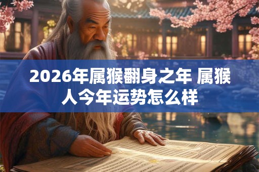 2026年属猴翻身之年 属猴人今年运势怎么样