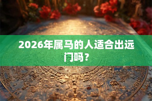 2026年属马的人适合出远门吗? 2026年属马的人适合出远门吗?