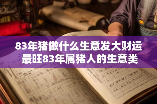 83年猪做什么生意发大财运 最旺83年属猪人的生意类型