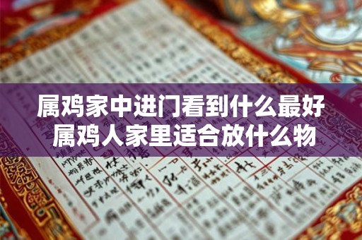 属鸡家中进门看到什么最好 属鸡人家里适合放什么物品