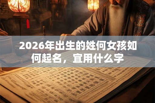 2026年出生的姓何女孩如何起名，宜用什么字