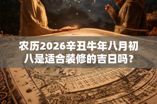 农历2026辛丑牛年八月初八是适合装修的吉日吗? 农历2026辛丑牛年八月初八是适合装修的吉日吗?