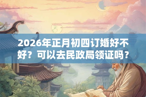 2026年正月初四订婚好不好？可以去民政局领证吗？