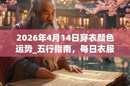 2026年4月14日穿衣颜色运势_五行指南，每日衣服颜色幸运色
