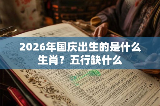 2026年国庆出生的是什么生肖？五行缺什么
