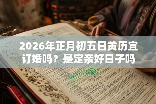 2026年正月初五日黄历宜订婚吗？是定亲好日子吗