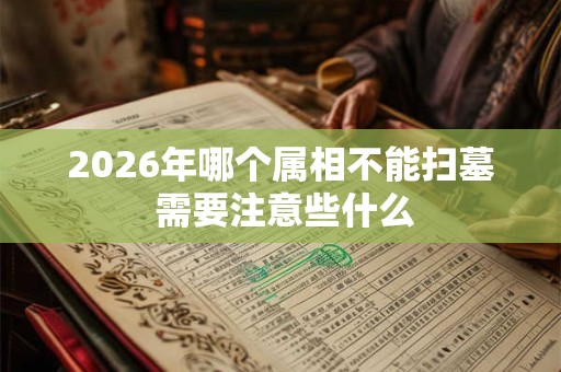 2026年哪个属相不能扫墓 需要注意些什么