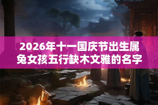 2026年十一国庆节出生属兔女孩五行缺木文雅的名字