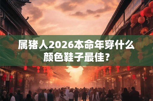 属猪人2026本命年穿什么颜色鞋子最佳？