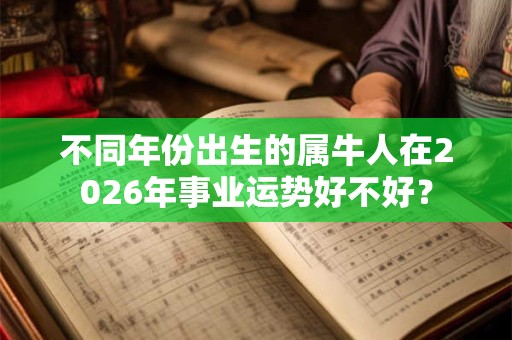 不同年份出生的属牛人在2026年事业运势好不好？