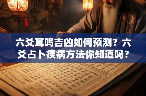 六爻耳鸣吉凶如何预测？六爻占卜疾病方法你知道吗？