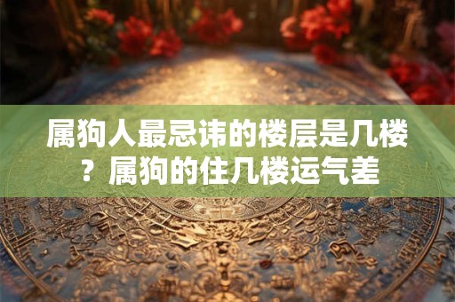 属狗人最忌讳的楼层是几楼？属狗的住几楼运气差