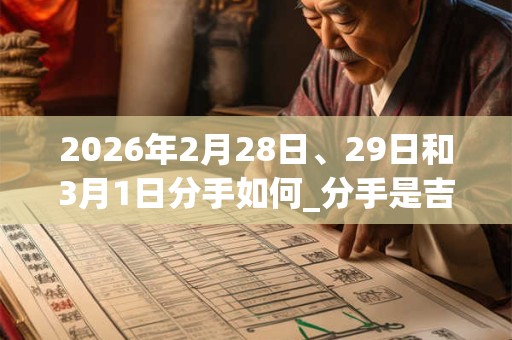 2026年2月28日、29日和3月1日分手如何_分手是吉日吗