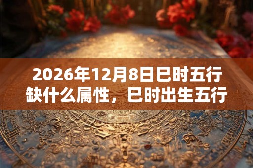 2026年12月8日巳时五行缺什么属性，巳时出生五行缺什么