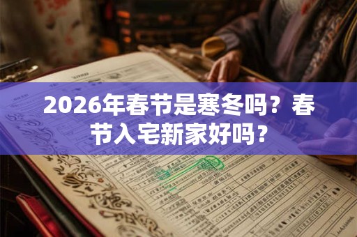 2026年春节是寒冬吗？春节入宅新家好吗？