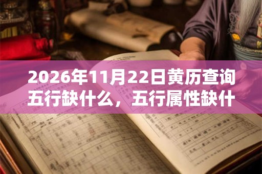 2026年11月22日黄历查询五行缺什么,五行属性缺什么 2026年11月22日黄历查询五行缺什么,五行属性缺什么