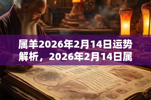 属羊2026年2月14日运势解析，2026年2月14日属羊运势分析