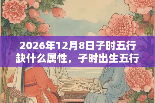 2026年12月8日子时五行缺什么属性，子时出生五行缺什么