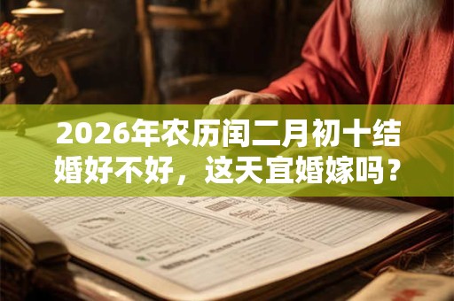 2026年农历闰二月初十结婚好不好，这天宜婚嫁吗？