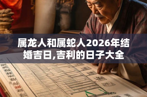 属龙人和属蛇人2026年结婚吉日,吉利的日子大全