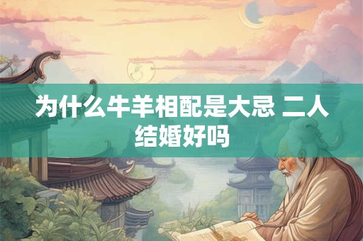 为什么牛羊相配是大忌 二人结婚好吗