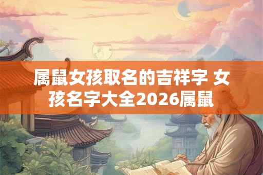 属鼠女孩取名的吉祥字 女孩名字大全2026属鼠